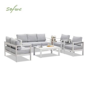 7-Seater Cast Iron Metal Outdoor Sofa Set