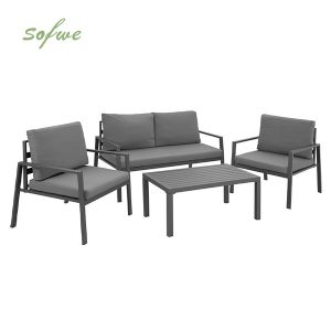 Aluminum 4-seater Outdoor Terrace Sofa