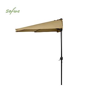 Patio Half Umbrella Outdoor Balcony Half Round Umbrella...